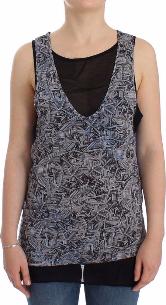 Costume National Black Silk Top