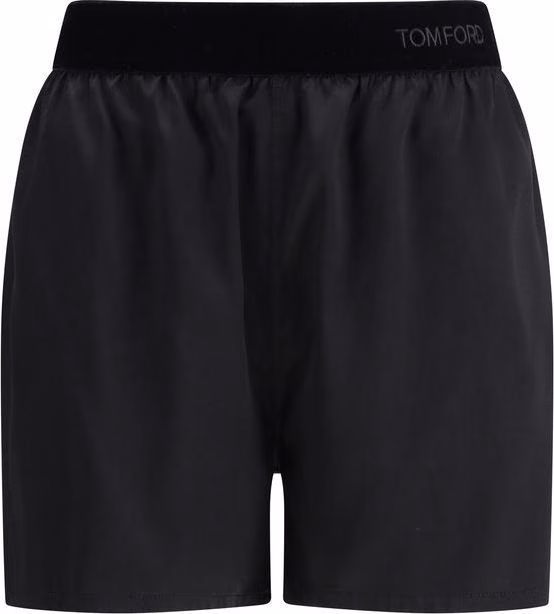 Tom Ford Black Silk Bermuda Shorts