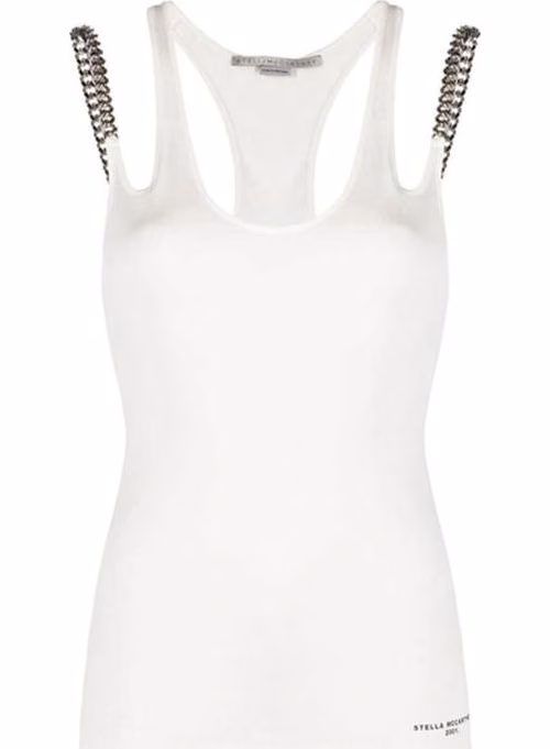 Stella McCartney White Cotton Tank Tops