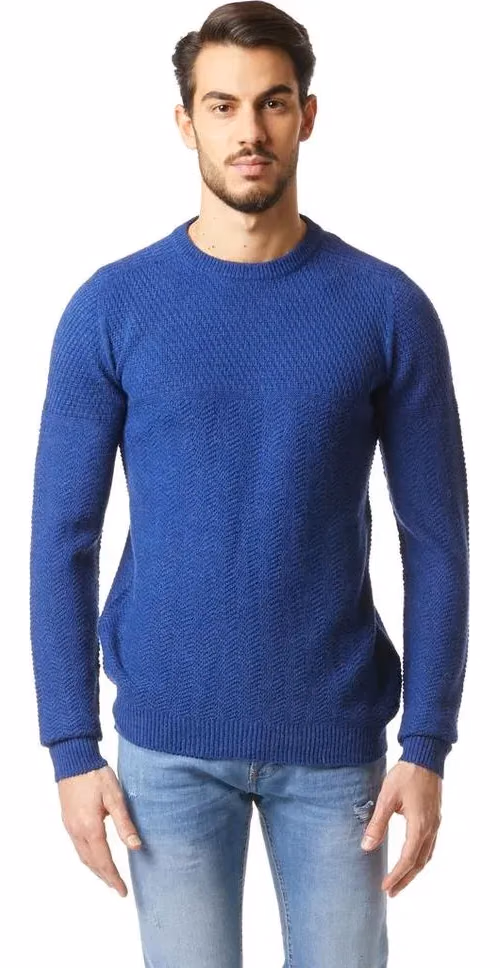 Gas Blue Marabou Sweatshirt
