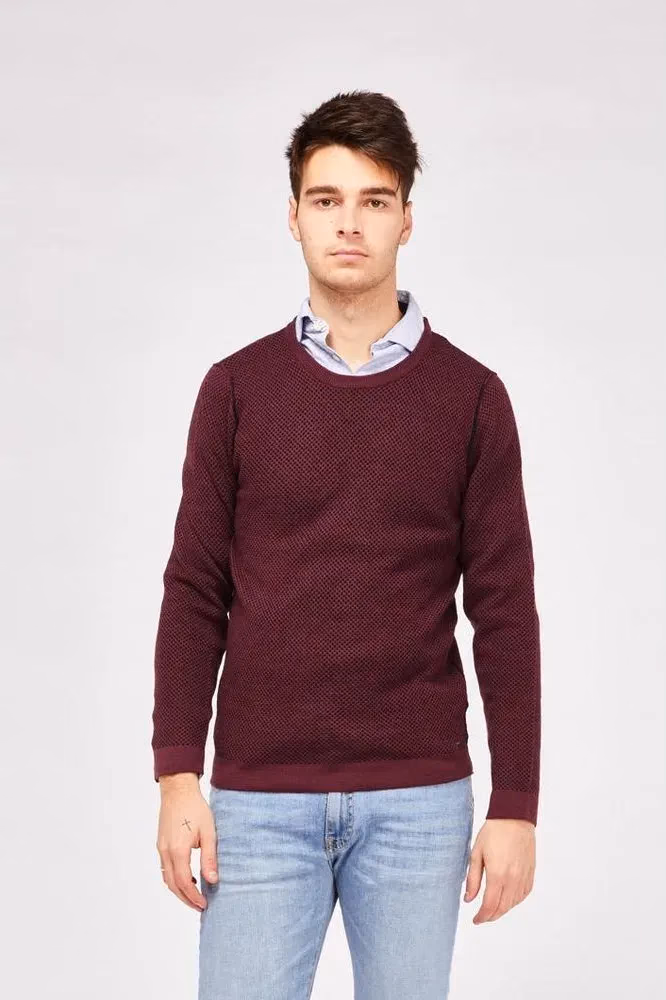 Gas Bordeaux Wool Sweatshirt