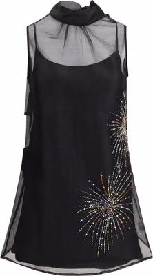 Black Polyester Casual Dress