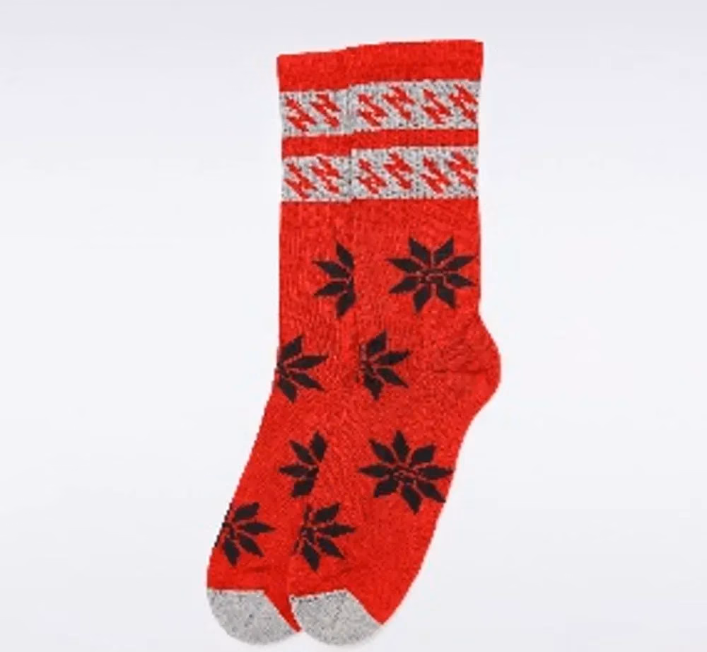 Gas Red Cotton Socks