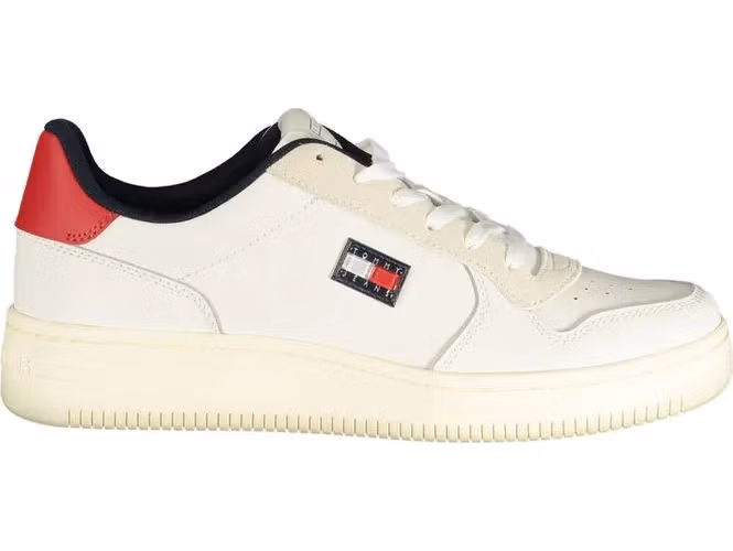 Tommy Hilfiger Bianco Polyurethane Men Sneaker
