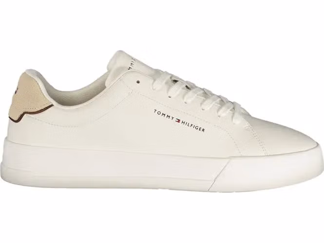 Tommy Hilfiger Bianco Polyurethane Men Sneaker