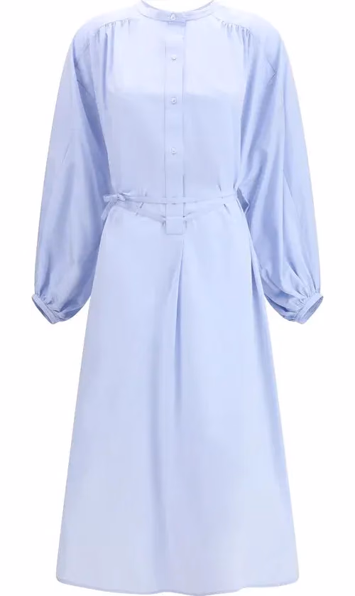 Loulou De Saison Blue Cotton Casual Dress