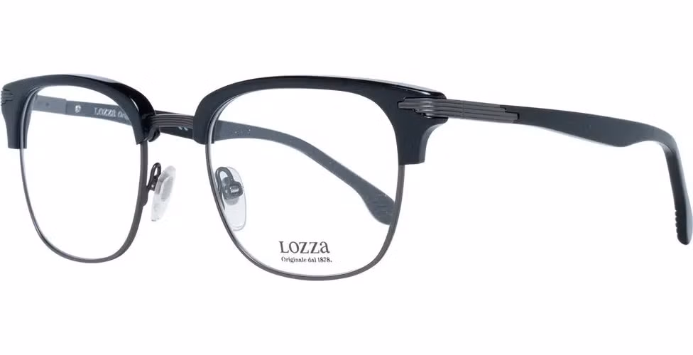 Lozza Black Metal & Plastic Glasses (Frames)