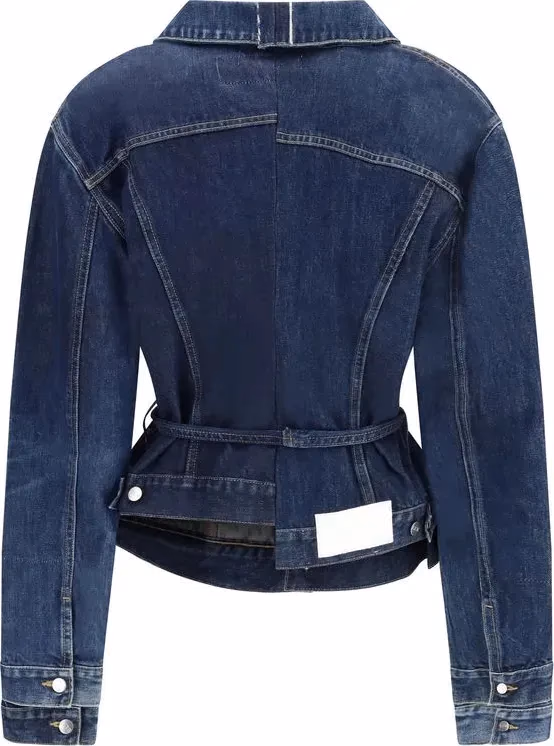 E.L.V. DENIM Blue Cotton Denim Jacket