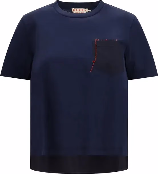 Marni Blue Cotton T-Shirt