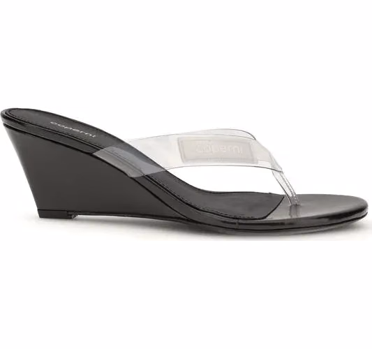 Coperni Black Pvc Flip-Flop Sandals