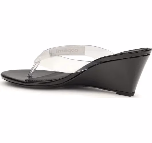 Coperni Black Pvc Flip-Flop Sandals