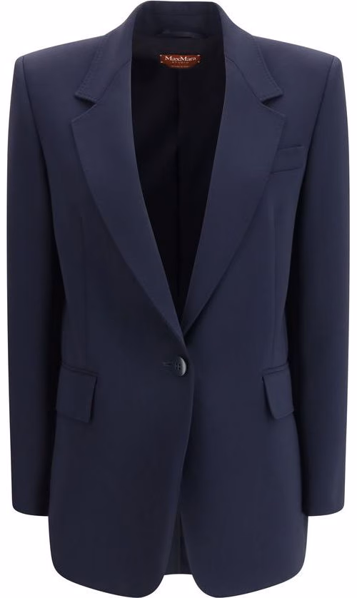 Max Mara Blue Triacetate Blazer