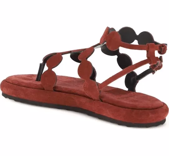 Pierre Hardy Brown Calf Leather Bos Taurus Platform Sandals