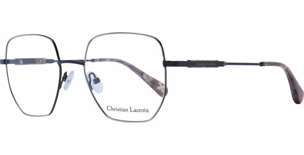 Christian Lacroix Black Stainless Steel Glasses (Frames)