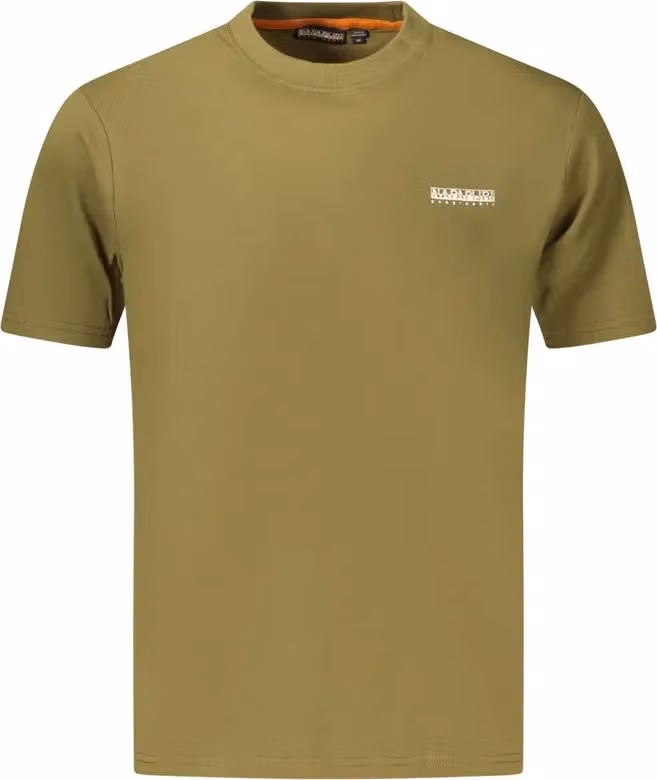 Napapijri Verde Cotton Men T-Shirt