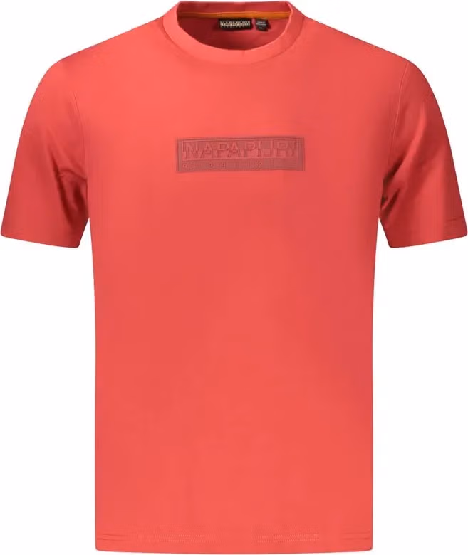 Napapijri Red Cotton Men's T-Shirt