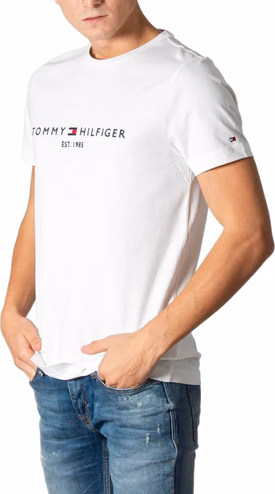 Tommy Hilfiger Cream Cotton T-Shirt