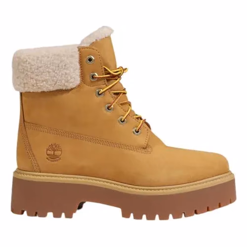 Timberland Beige Recycled Leather Lace-Up Boots