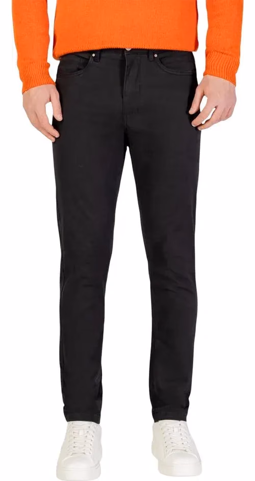 Borghese Gray Cotton Skinny Pants