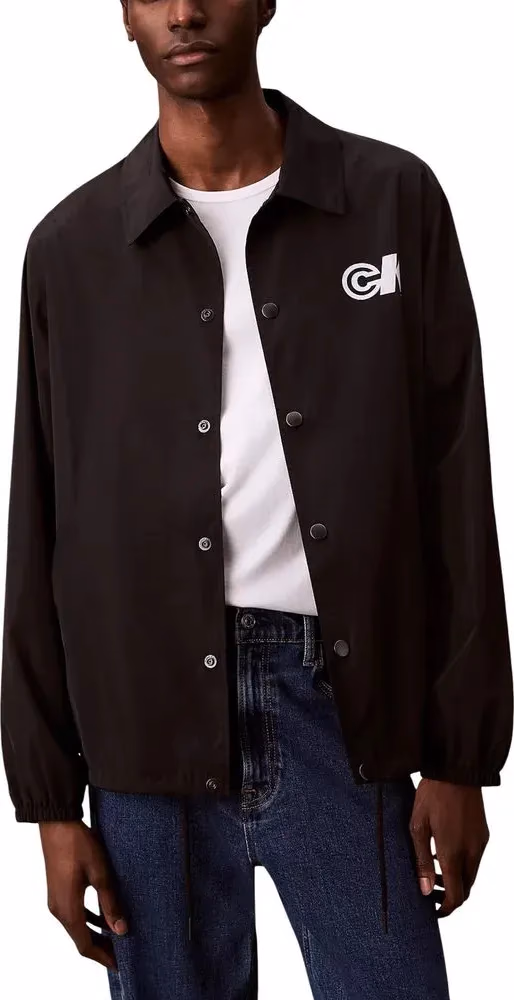Calvin Klein Jeans Black Polyester Shell Jacket