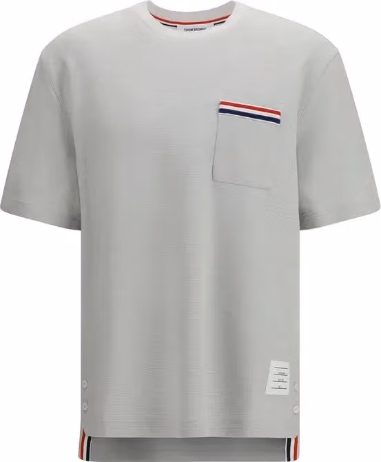 Thom Browne Gray Cotton T-Shirt