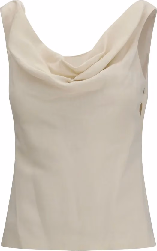 Brunello Cucinelli Beige Viscose Blouse