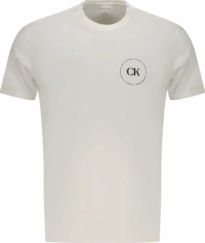Calvin Klein Bianco Cotton Men T-Shirt