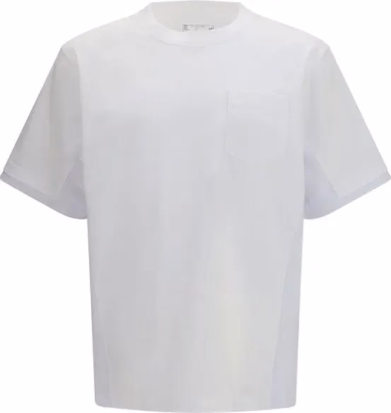 Sacai White Cotton T-Shirt