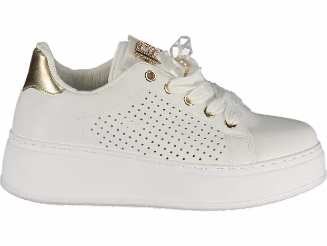 Laura Biagiotti Bianco Polyurethane Women Sneaker