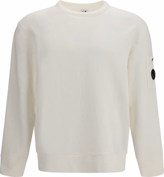 C.P. Company White Cotton Sweatshirt