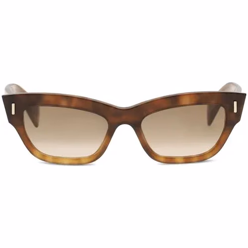 Alexander McQueen Brown Acetate Sunglasses