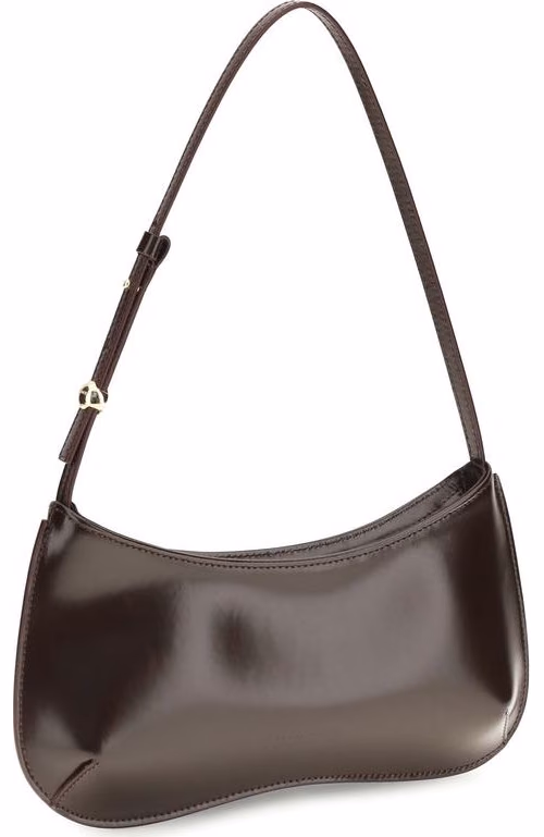 Jacquemus Brown Calf Leather Bos Taurus Shoulder Bag