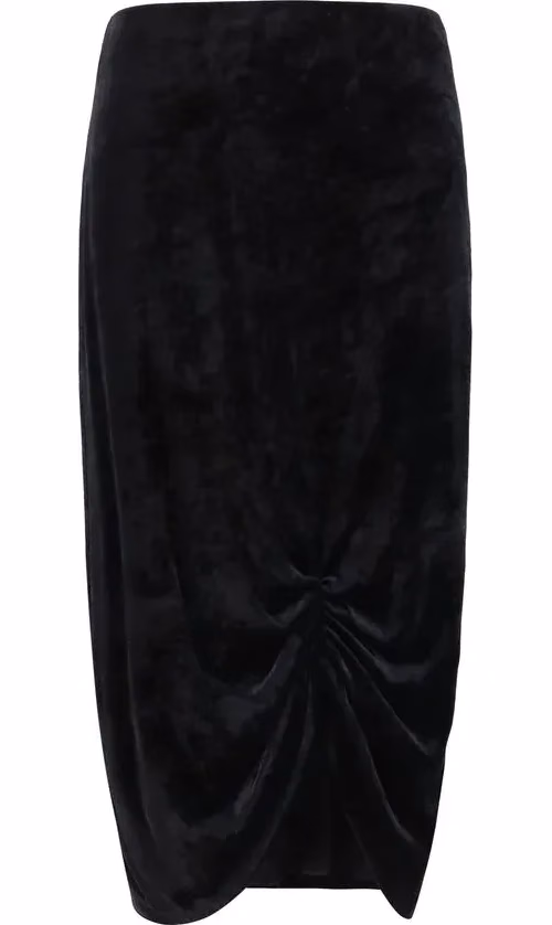 Valentino Garavani Black Viscose Long Skirt