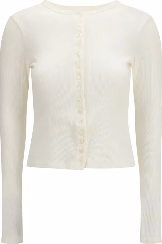 Citizens of Humanity White Cotton Cardigan