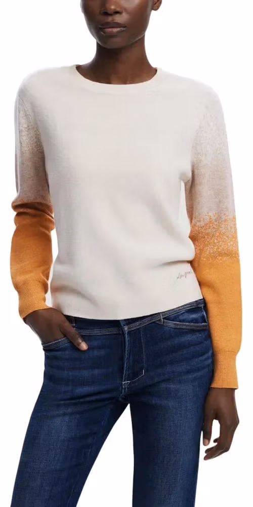 Desigual Beige Viscose Sweatshirt