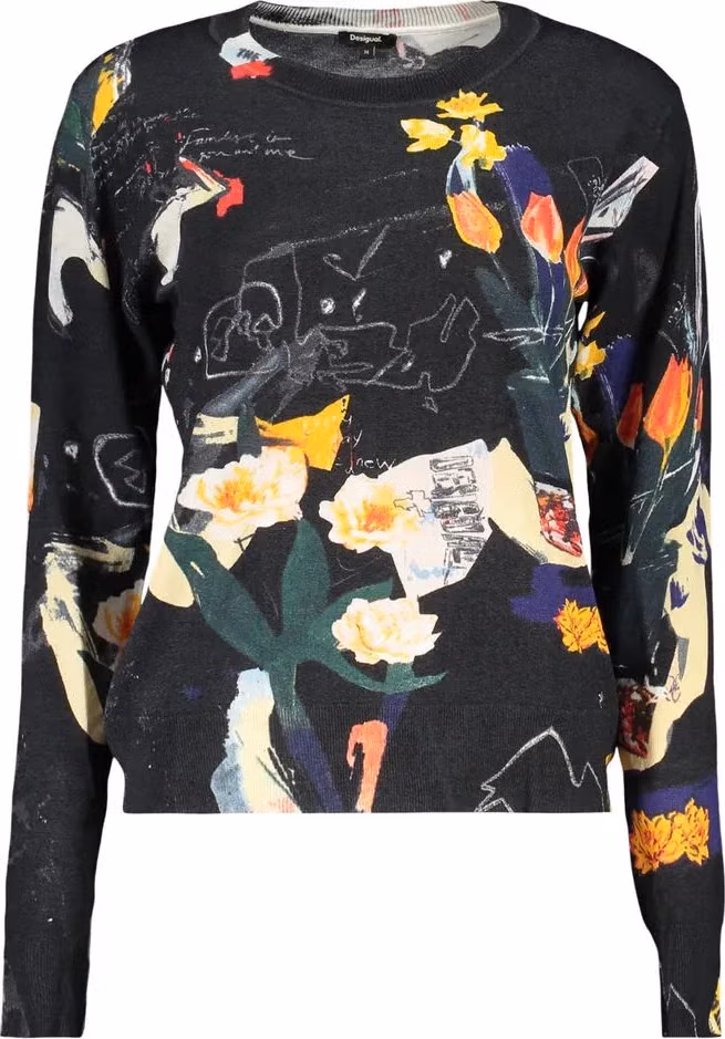 Desigual Black Viscose Women's Sweater