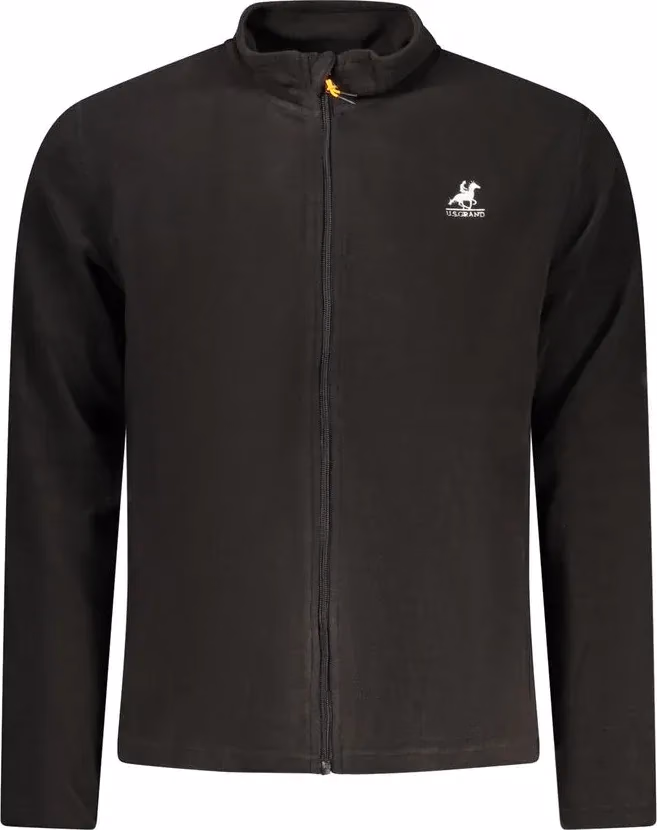 U.S. Grand Polo Black Polyester Men's Sweatshirt