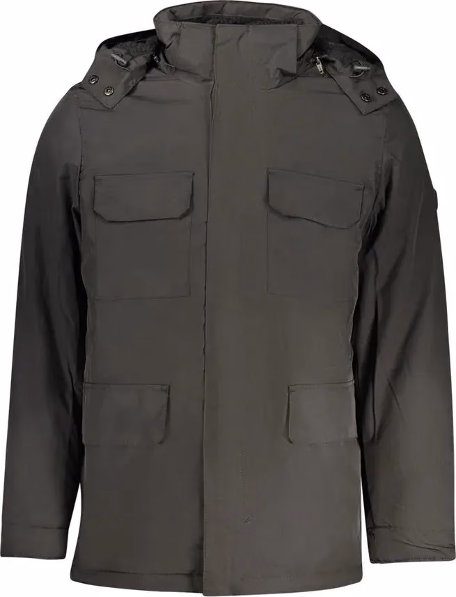 U.S. Grand Polo Black Polyester Mens Jacket