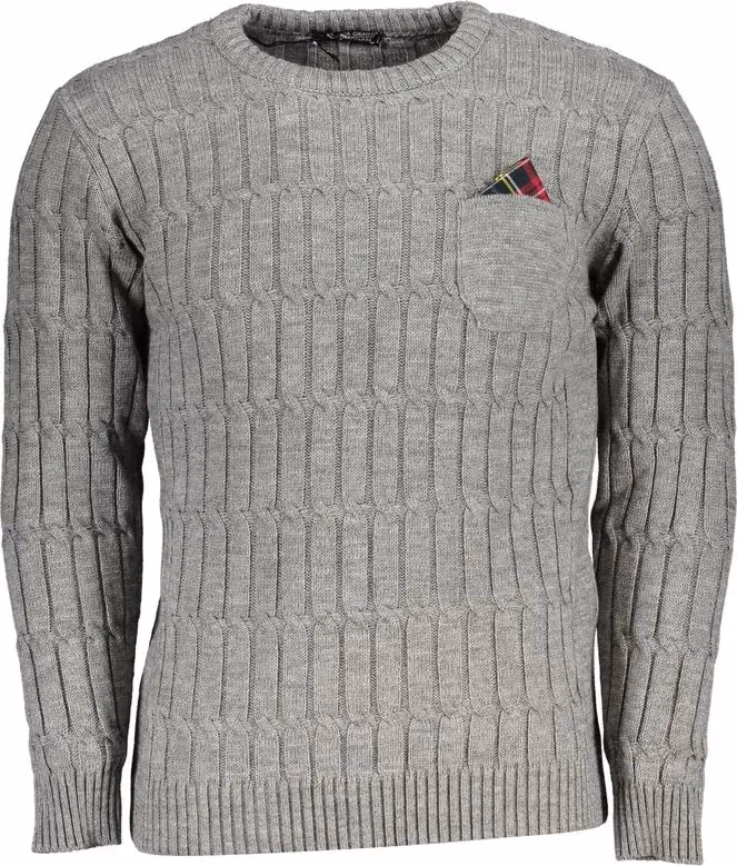 U.S. Grand Polo Grigio Acrylic Men Sweater