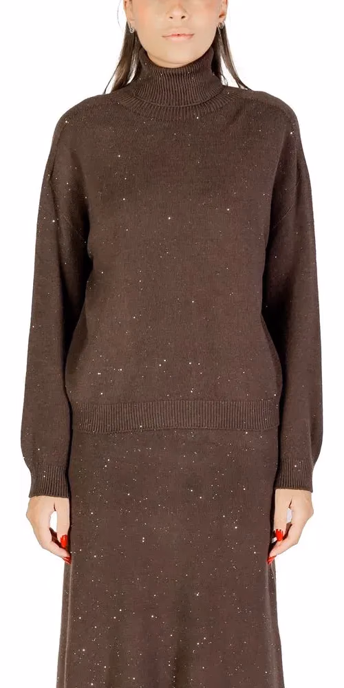 Liu Jo Brown Viscose Sweatshirt