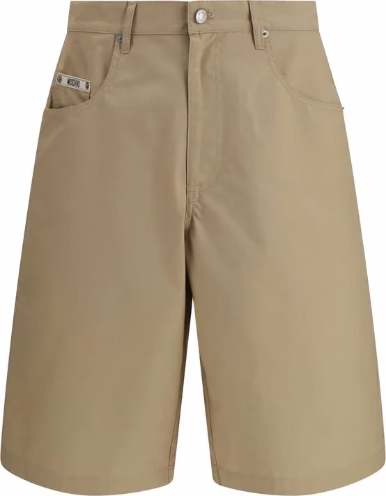 Moschino Beige Cotton Bermuda Shorts
