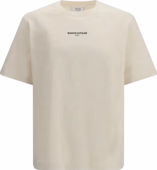 Maison Kitsuné Beige Cotton T-Shirt