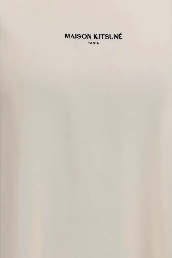Maison Kitsuné Beige Cotton T-Shirt