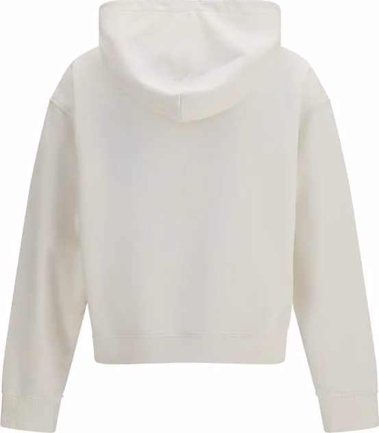 Palm Angels White Cotton Sweatshirt