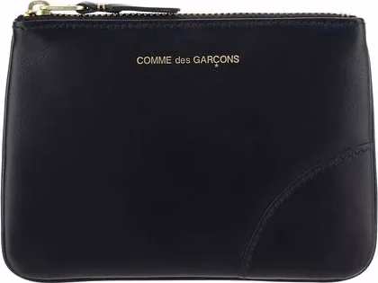 Comme Des Garçons Black Calf Leather Bos Taurus Wallet