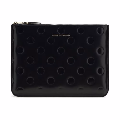 Comme Des Garçons Black Calf Leather Bos Taurus Wallet