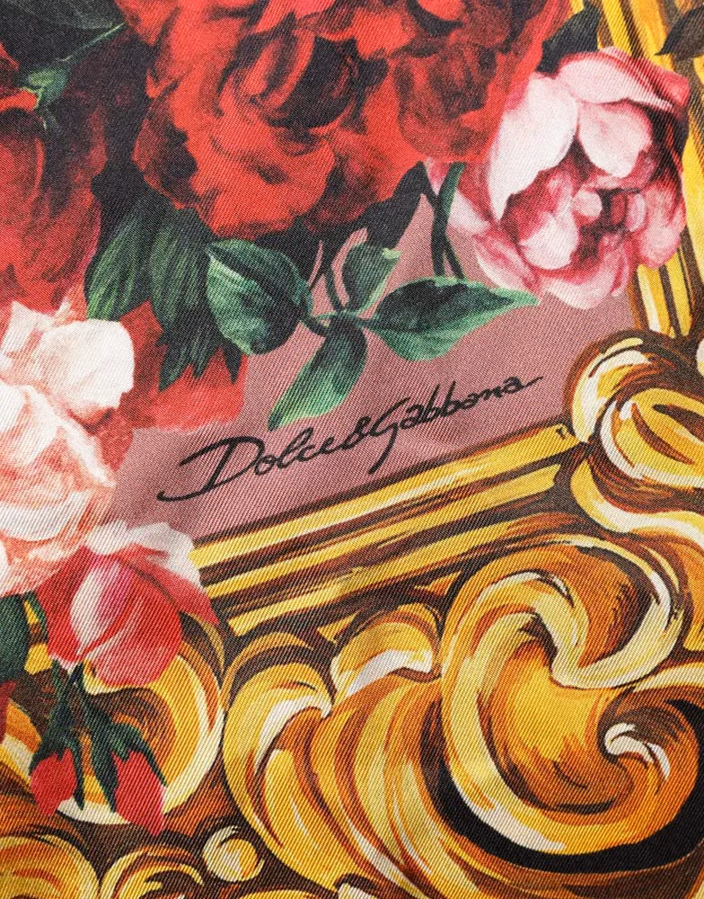 Dolce & Gabbana Multicolor Floral Long Sleeves Button Down Shirt Top
