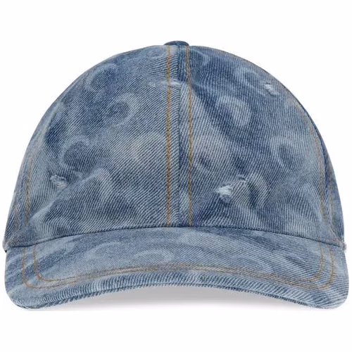 Marine Serre Blue Cotton Cap (Baseball Hat)