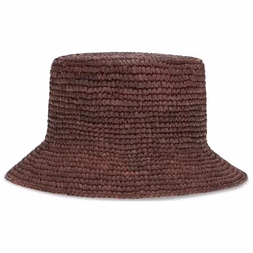 Vivienne Westwood Brown Raffia Bucket Hat