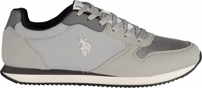 U.S. POLO ASSN. Dark Grey Polyurethane Men's Sneaker